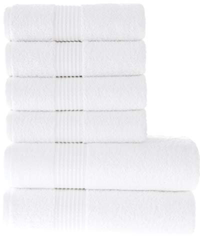 MAURAHOME Luxus Badetüch Set 100% Baumwolle, Hotel & Spa Qualität. 2 Große Badetücher 70x140, 4 Große Handtücher 50x100, Schnell Trocknende Frottiertücher, Weich, Plüschig und Stark Saugfähig