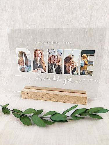 Dankeschön Geschenke - Foto Acryl Tafel - Personalisierte Geschenke, Danke Geschenk, Danke für alles, Danke Geschenk Lehrer, Kollegin Abschiedsgeschenk, Dankeschön Geschenke Kleinigkeit