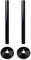 2Pcs 15mm Black Radiator Pipe Covers, Radiator Pipe Covers, Pipe Covers, Black Pipe Covers Durable Plastic Collars & Sleeves Easy to Install and Remove for Protecting Exposed Pipe Holes