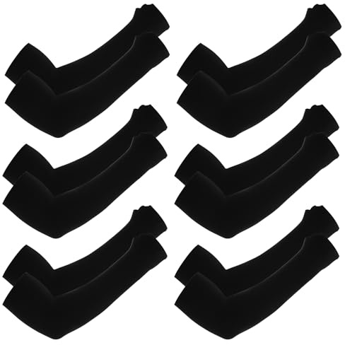 6 Pairs Sleeves to Cover Arms UV Protection Arm Sleeves for Men Women