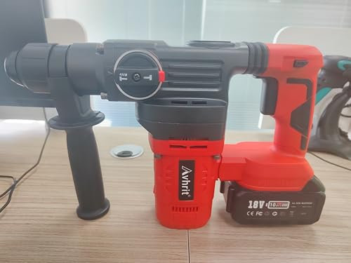 Avhrit 4.2 J Taladro Percutor a Batería: Martillo Percutor con 2 * 5.0AH Baterías y Cargador, 1000W Motor sin Escobillas, Martillo Perforador Tanto para Profesionales y Entusiastas del Bricolaje