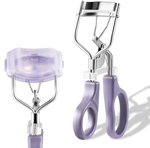 GöSol Eyelash Curler w/3 Replacement Pads (Soft/Medium/Firm) - Professional Lash Curler for Natural, Fake, Curly or Straight Lashes, Includes Protective Cover