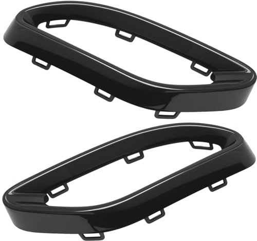 Ollanoos 2 Stück Schwarze Auspuffverkleidungen, Ersatz für Mercedes A B C E GLC CLS Klasse W177 W247 W205 W213 X253 C257, 1778850904 1778851004