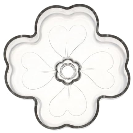 Alimentador de Acuario, Bandeja con con Forma de Flor, Material acrílico, Plato de Comida Transparente para pecera, diseño de Placa de Durabilidad, fácil alimentación, para camarones Turtle