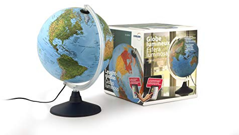 Nova rico Globo terráqueo con luz 30 cm