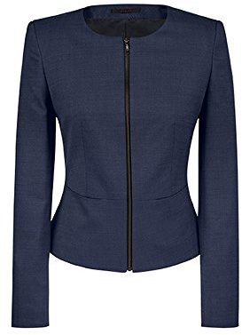 GREIFF Größe 42 Corporate Wear Modern Damen Blazer Slim Fit Marine Pinpoint Modell 1427
