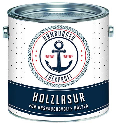 Universalt Träbets UTOMHUS Pinje sidenmatt & Inomhus särskilt ånggenomsläpplig & UV-beständig (1 L) Hamburger Lack-Profi