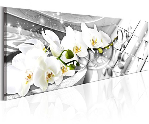 B&D XXL - Quadro su Vetro Acrilico Orchidea Fiori Quadro Moderno Impreso Stampa Immagini Murale Fotografia Decorazione da parete Astratto