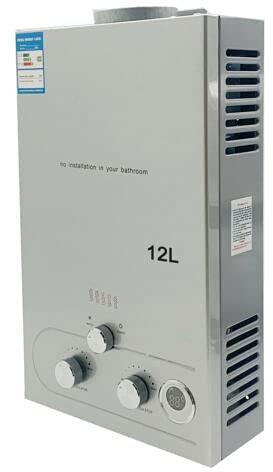 Cozyel 12L-LPG 24 KW Chauffe-eau Gaz Radiateur Pour Eau à Gaz Propane Chauffage dEau Instantané pour Maison Caravane Bateau Camping Voiture