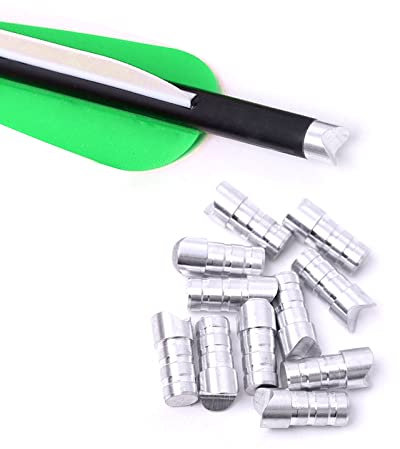Lamehfyo Pfeilnocken für Bogenschießen Armbrust Aluminium Pfeilnocken Halbmondnocken Jagdpfeilschwänze für ID 6,2 mm Armbrustpfeilschaft (25pcs)