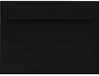 Netuno 25 Briefumschläge Schwarz DIN C6 114x 162 mm 120g Design Briefumschläge haftklebend ohne Fenster farbige Brief-Kuverts Umschläge C6 Briefhüllen bunt Papierumschläge für Einladungen