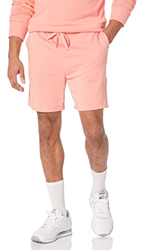 Amazon Essentials Short de Survêtement Léger Homme, Pêche, L
