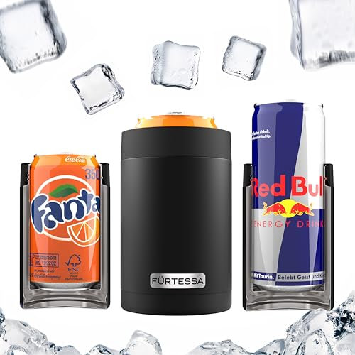 Raffreddatore di lattine da 330 ml [Birra, Rinfresca…] Rinfresca Le tue Bevande preferite con Il refrigeratore per Bevande, Refrigeratore Lattina Bevande (Nero, per lattine)