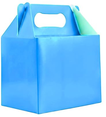 SHATCHI 30Pcs Sky Blue Party Food Lunch Boxes Takeaway Containers 14x12x10 cm - Meal Treat, Candy, Cookie, Toys, Cake Packing for Kids Birthday, Wedding, Catering Events, Picnics Party Bags