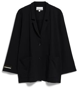 ARMEDANGELS Damen Jerseyblazer aus Bio-Baumwoll Mix MARIAA FERNANDAA Oversized Fit Black