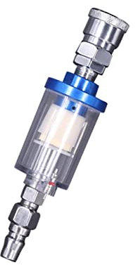 Veemoon Water Oil Filter Separator Tool Paint Airbrush Spraying Air Compressor Filter Water Oil Separator Tool for Paint Sprayer Air Tool Oil Sprayer Filter Paint Filter