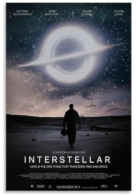 Interstellar Filmposter, klassisches Science-Fiction-Poster, klassische Filmposter für Zimmer, ästhetische Leinwand, Wandkunst, Schlafzimmerdekoration, 30 x 45 cm