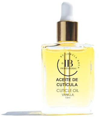 ACEITE DE CUTICULAS IB PROFESSIONAL - Hidratante para Uñas - Cuticle Oil with Jojoba Oil, Vitamin E and B - Cuidado de uñas - Aceite Hidratante de Cutícula (15ML, Vainilla)