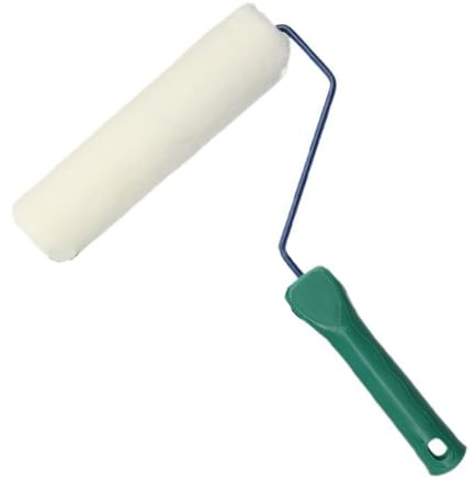 Rouleau en microfibre texturée de 22,9 cm, 12/7 mm, rouleau en fibre pelucheuse pour une distribution précise de la peinture au latex sur le mur, robuste pour peinture murale
