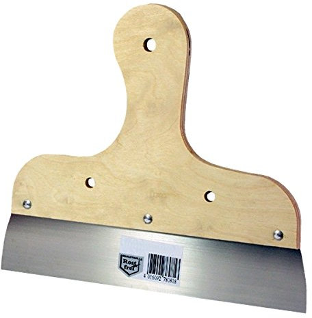 Flächenspachtel 600 mm, rostfrei, Holzheft