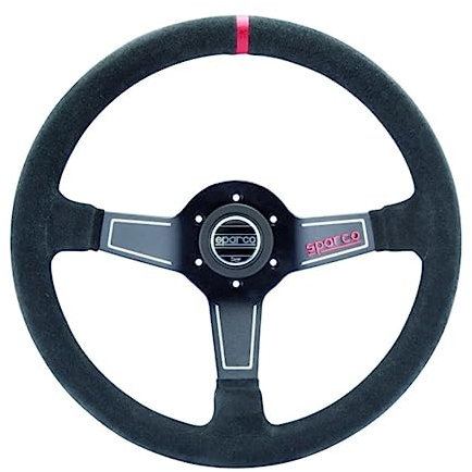 Sparco 015L750SC Volante, Negro/Rojo, Unique