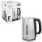 Quest 35349 Stainless Steel Electric Kettle / 1.7 Litre - 6 Cups/Fast Boiling / 3000W / Pop Up Stainless Steel Lid/Cord Storage/Anti-Limescale Filter/Easy Clean/Strix Controller
