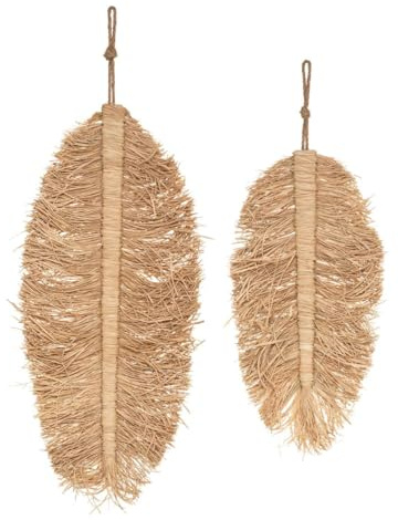 Atmosphera - 2er-Set Wanddeko Oasis - Bast - Beige