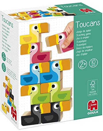 Goula Toucans - Juego Educativo para niños - A Partir de 3 años - Español - Juego de apilar a Partir de 2 años