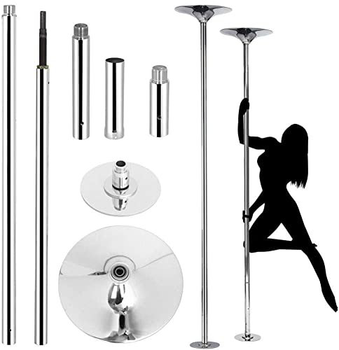 Pole Dance Stange, 45 mm Pole Dance Stange 2,23 m-2,75 m höhenverstellbare Stange, professionelle tragbare Drehstange, geeignet für Tanzübungen und Fitness im Home Bar Club