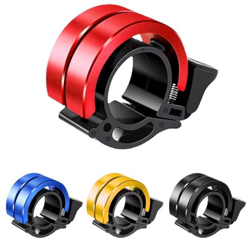 Ruayia Campanello da bicicletta per mountain bike, mini campanello da bicicletta, biker bell, campana per bicicletta, mountain bike, mountain bike, perfetto per gli appassionati di ciclismo, 22 – 22,8