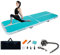 CCLIFE Air Tracking Matte Airtrack 5m Turnmatte Aufblasbar klappbar mit Elektrischer Luftpumpe Yogamatte Tumbling Matten Trainingsmatte 10cm Höhe Blaugrün