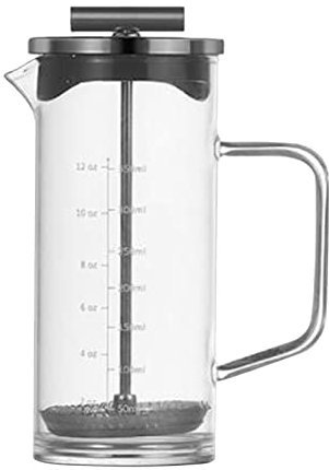 YUYTE de Prensa Francesa, Prensa de Vidrio Francés de Borosilicato Resistente Al Calor con Filtro de Acero Inoxidable de Alta Densidad, Usos Múltiples para el Hogar