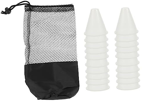 BESPORTBLE 1satz Nachtleuchtende Trainingskegel Für Skating Und Sport Rauchweiß Tragetasche Für Erwachsene Langlebig Und Für Agilitätstraining Und Markierung