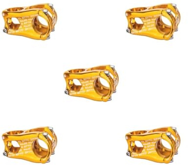 HKWFKAWA 5 set 31,8 millimetri Bike Stem bicicletta gambo corto per mountain road MTB sterzo tubo dorato 92x42 mm