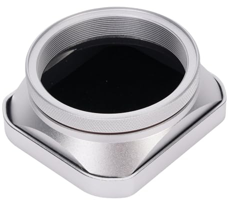 Generic Kamera Motljusskydd X100VI X100V X100F X100T X100S X70 Metallskärm i Matt Finish för Fotografering Av Tydliga Bilder (Silver)
