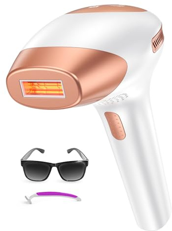 Laser Hair Removal Device with 9 Energy Levels, IPL Hair Removal Device, 999,900 Flashes, at Home Laser Hair Removal Device for Women, Men, Face, Bikini, Body