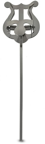 GEWA Marschnotställ - Förnicklad - Liten Lyra - 1 knapp - Skaftlängd 14cm