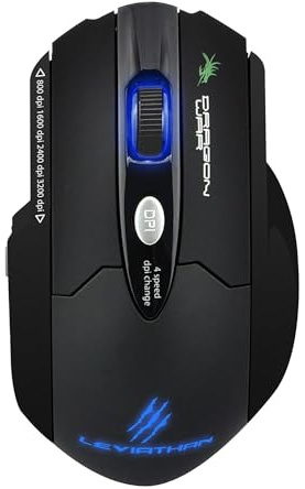 Dragon War Leviathan Gaming Laser Mouse - Mouse - laser - 8 button(s) - wired - USB - black