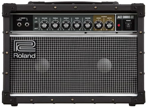 Roland JC-22 Jazz Chorus | Ultra-Compact Guitar Amplifier | Iconic JC Clean Tone | Signature Chorus Effect | Powerful 30-Watt Stereo Amp | Dual 6.5” Speakers | Enhances Pedals, Multi-FX & More