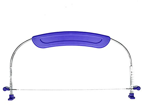 Caliamary Cake Leveler & Slicer, Adjustable Cutter for 10 Inch Cakes, Stainless Steel Wires & Handle, 11.8 x 6.5 inches