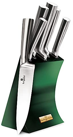 Berlinger Haus Emerald Collection 6 Stück Messerset mit Stollen, BH/2448 Smaragd Edelstahl 18/8