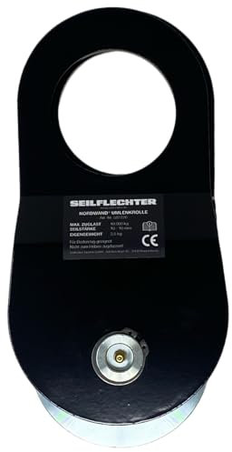 Seilflechter - Klappbare Umlenkrolle für Seile mit Ø 10-16 mm, 10 t Zuglast, pulverbeschichteter Stahl