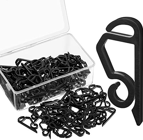 Marsui 120 Stücke Weihnachten Licht Clips Outdoor Dachrinnen Haken Wetterfeste Outdoor Lichter Klammer Feiertag Licht Clips für Weihnachten Dekoration Lichterketten (Klassischer Stil)