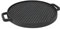 Spetebo Gusseisen Grillplatte 30 cm - Gusspfanne mit Griff rund - Grill Pfanne Bratpfanne Platte Induktion Servierpfanne