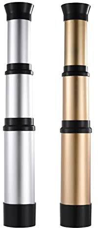 2pcs Monocular Telescopes, Retractable Telescopes Toy Handheld Physics Toys Monocular Pirate Spyglass for Kids Pirate Party Favors