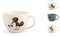 H&H Mickey Blogger Set 6 Tazze Jumbo, New Bone China, cc485