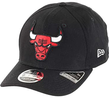 New Era Chicago Bulls NBA Team Colour Black 9Fifty Stretch Snapback Cap - M - L