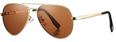 COASION Pilot Polarised Sunglasses for Mens Womens Retro UV400 Protection Vintage Shades for Driving Fishing