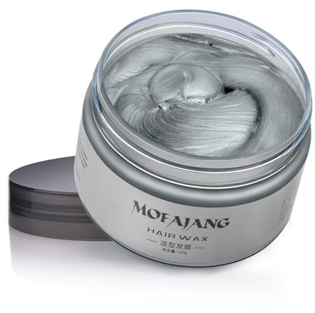 Cera De Color Para El Cabello Gris, 120g De Cera Temporal Para Pintar El Cabello De Colores, Cambio De Color Lavable Y Fácil Para Niños Mujeres Y Hombres, Adecuada Para Fiestas Cosplay Y Halloween