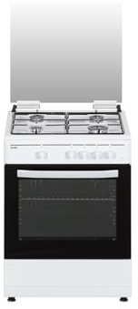 Svan Cocina Gas Butano 4 Zonas Blanco SKG4600. Kit Conversión Gas Natural, Acabado en Blanco